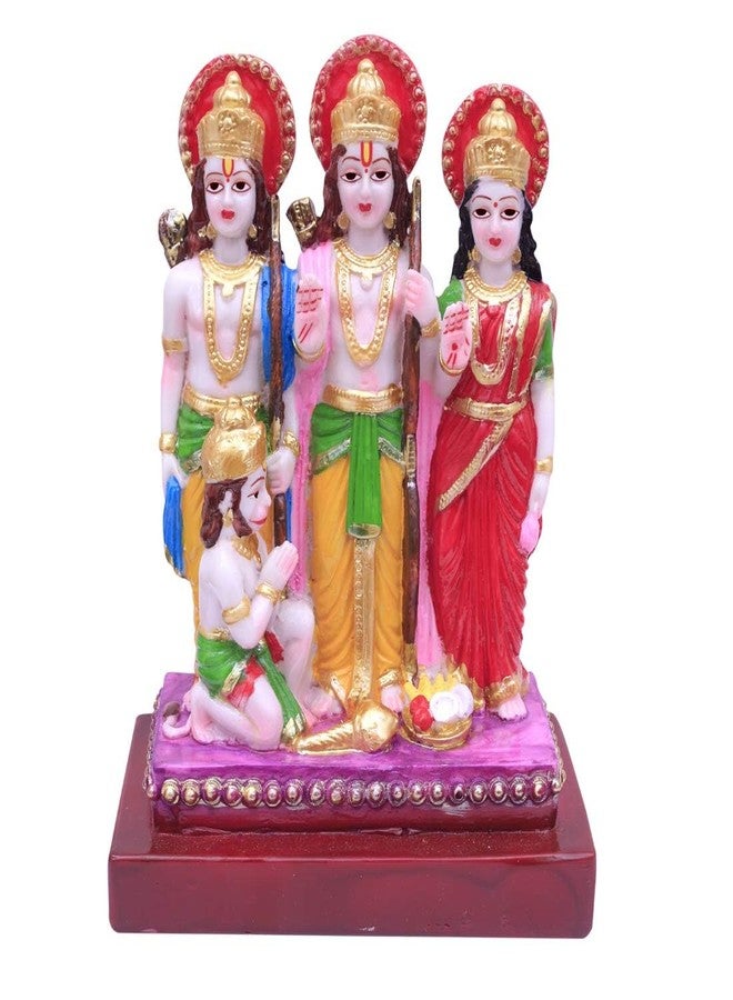 HC VILLA Lord Ram Darbar Idol Marble Finish | Ram Sita Laxman Hanuman Murti for Home Temple, Pooja Mandir & | Spiritual Decorative Statue Showpiece & Religious Gift for Positive Energy - Image 4